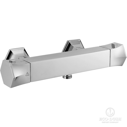 CISAL Cherie Смеситель термостатический настенный для душа, цвет: хром