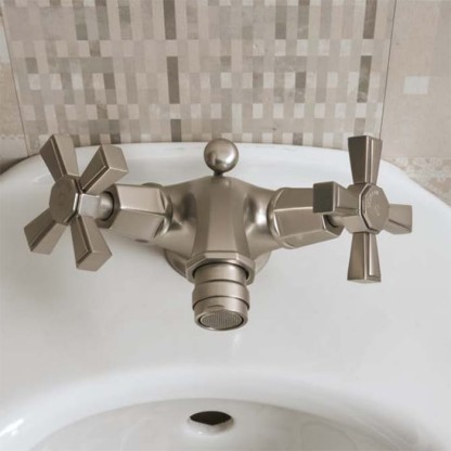 Sbordoni D?co prestige Смеситель для биде на 1 отв. с донным клапаном, цвет: никель