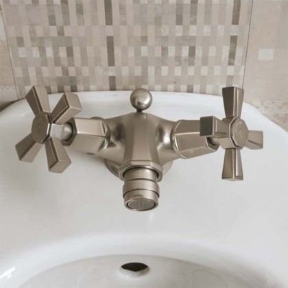 Sbordoni D?co prestige Смеситель для биде на 1 отв. с донным клапаном, цвет: никель