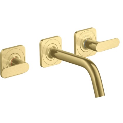 Axor Citterio M Смеситель для раковины, встраиваемый, излив: 16.6см., цвет: шлифованная медь