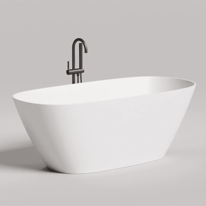 Salini Sofia Ванна отдельностоящая 185x90x60.5cм, донный клапан "Up&Down", сифон, слив-перелив, материал: S-Stone, цвет: белый матовый