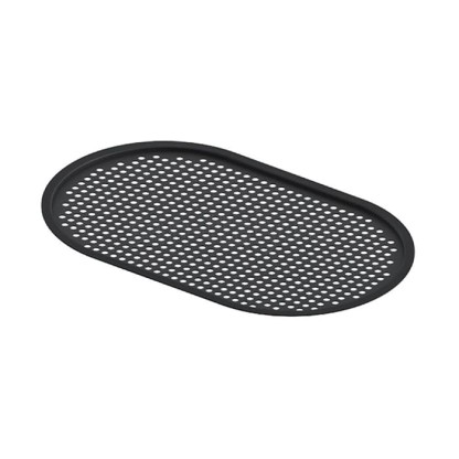 Artceram Fuori Scala Полка сетчатая, овальная, для консоли ACA055, цвет: черный матовый