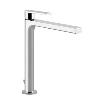 Gessi Emporio Via manzoni Смеситель для раковины высокий, на 1 отв, с донным клапаном, цвет: хром