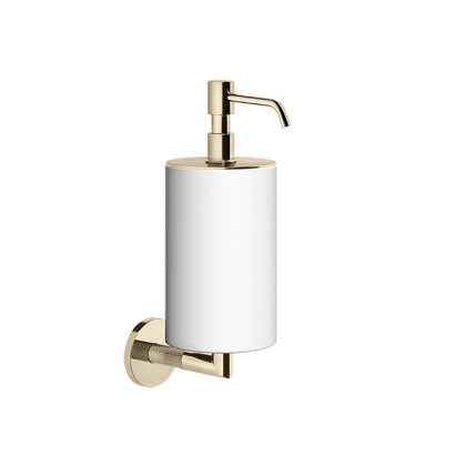 Gessi Anello Дозатор для жидкого мыла, подвесной, цвет: Finox Brushed Nickel/белый