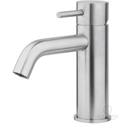 HUBER Lynox Смеситель для раковины на 1 отверстие, без донного клапана, нержавеющая сталь