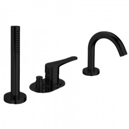 Смеситель для ванны Bongio O'Clock Green, цвет: черный матовый