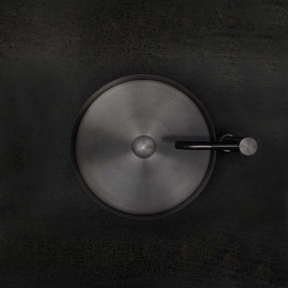 Gessi 316 Раковина 40 см, без отв., для установки на столешницу, без перелива, нержавеющая сталь, цвет: Black metal brushed PVD