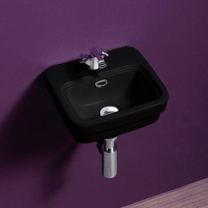 SIMAS Evolution Раковина 31х27 см, 1 отв., цвет: черный