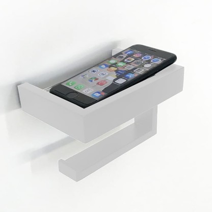 3SC SK Держатель тб с полочкой, цвет: белый матовый