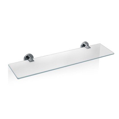 Decor Walther Basic GLA60 Полка стеклянная 60x14см, подвесной, цвет: хром