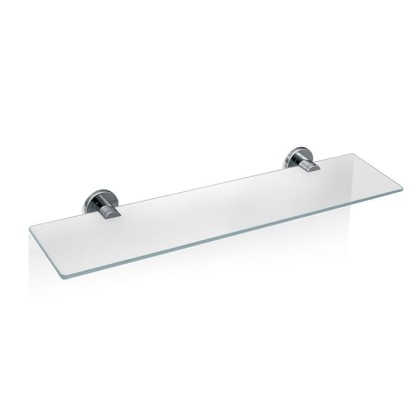 Decor Walther Basic GLA60 Полка стеклянная 60x14см, подвесной, цвет: хром