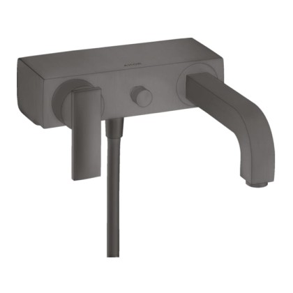 Axor Citterio Смеситель для ванны, настенный, цвет: шлифованный черный хром