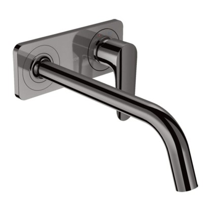 Axor Citterio M Смеситель для раковины, встраиваемый, излив: 22.7см., с панелью, цвет: полированный черный хром