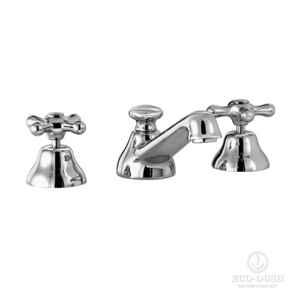 Stella Roma Смеситель для раковины на 3 отверстия 3224P, с донным клапаном, цвет: хром