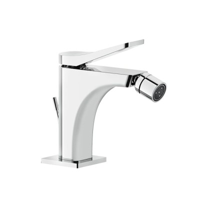 Gessi Rilievo Смеситель для биде на 1 отв., с донным клапаном излив 114мм, цвет: хром