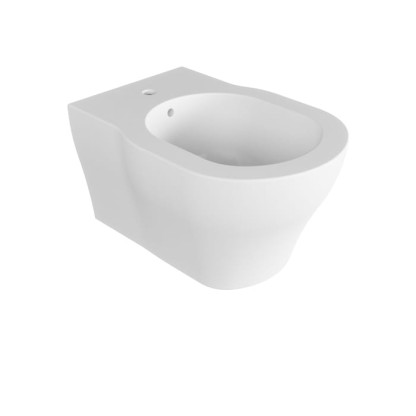 Azzurra XL Биде подвесное 61х43х36 см, 1 отв. под смеситель, с креплением, цвет: Bianco lucido