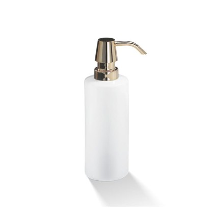 Decor Walther DW 480 Дозатор для мыла, настольный, фарфор, цвет: белый / золотой