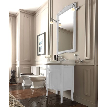 Kerasan Retro Комплект мебели ,с закругленым фасадом, 69см, напольный, цвет: белый матовый