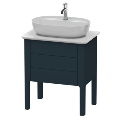 Duravit Luv База напольная 68.8x45х74.3см , с 1 выдв. ящиками, каменой столешницей и раковиной, цвет: темно-синий шелковисто-матовый
