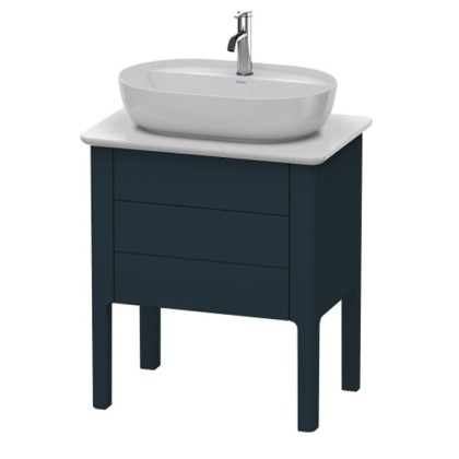 Duravit Luv База напольная 68.8x45х74.3см , с 1 выдв. ящиками, каменой столешницей и раковиной, цвет: темно-синий шелковисто-матовый