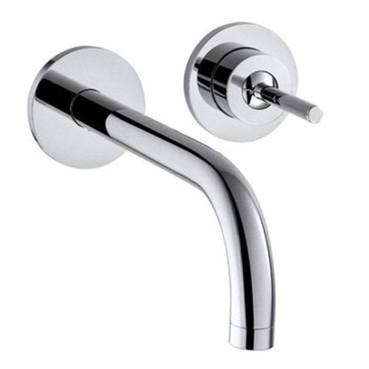 Axor Uno 2, Смеситель для раковины, однорычажный, с панелью и изливом 165 мм, СМ, цвет: хром