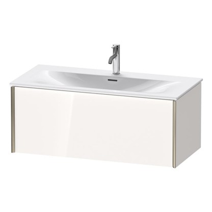 Duravit XViu Тумба подвесная 101x48x39.7см, с раковиной, 1 ящик, цвет: белый глянцевый/champagne matt