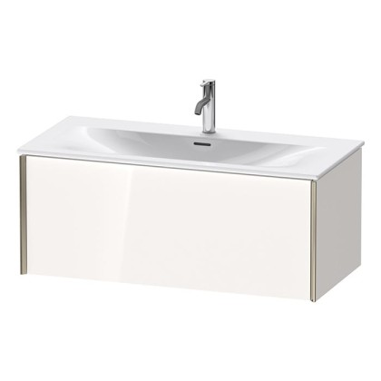 Duravit XViu Тумба подвесная 101x48x39.7см, с раковиной, 1 ящик, цвет: белый глянцевый/champagne matt