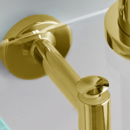 Bertocci Cinquecento Держатель для стеклянной полки 1шт., цвет: золото