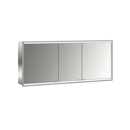 Emco Зеркальный шкаф 160.4х72.7см., встраиваемый, 3 двери, с LED подсветкой, задние стенки зеркальные