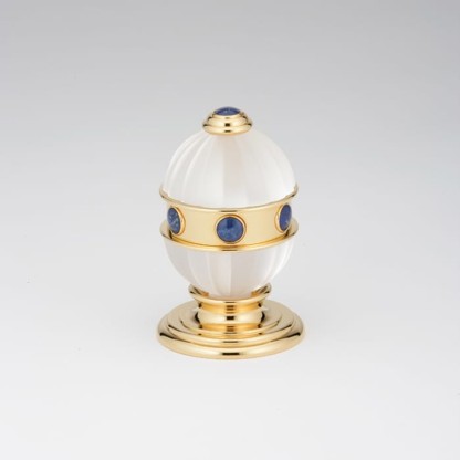 THG Amboise Lapis Lazuli Вентиль смесителя для раковины, вставки лазурит, цвет: полированное золото