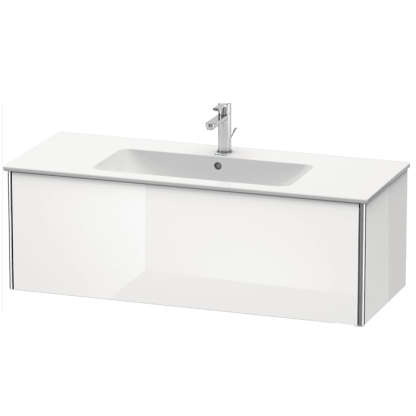 Duravit XSquare Тумба подвесная, 121х47.8х40см, с раковиной, с 1 выдв ящик, цвет: белый глянц