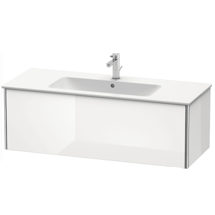 Duravit XSquare Тумба подвесная, 121х47.8х40см, с раковиной, с 1 выдв ящик, цвет: белый глянц