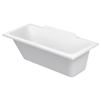 Duravit DuraSquare Ванна 160х70x48см,, прямоугольная, встраиваемая или версия с панелями и ножками, с наклоном для спины слева, цвет белый наклоном для спины справа, цвет: белый
