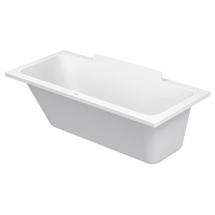 Duravit DuraSquare Ванна 160х70x48см,, прямоугольная, встраиваемая или версия с панелями и ножками, с наклоном для спины слева, цвет белый наклоном для спины справа, цвет: белый