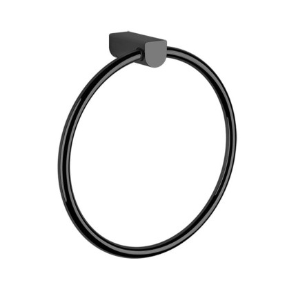 Gessi Rilievo Полотенцедержатель кольцевой 23.7см., подвесной, цвет: nero XL