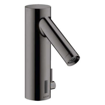 Axor Starck Cмеситель для раковины, на 1 отв., электроный, питание от батареек, цвет: полированный черный хром