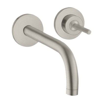 Axor Uno? Смеситель для раковины, встраиваемый, излив: 16.5см., цвет: сталь