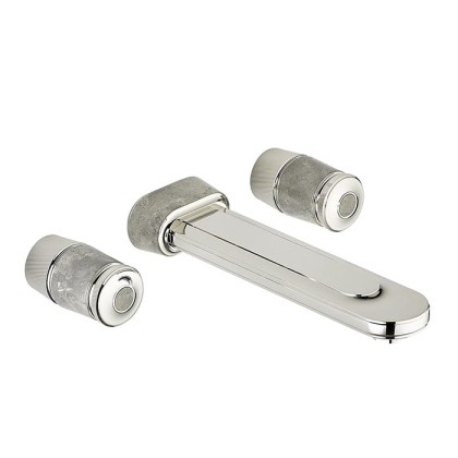 THG CORVAIR FIOR DI BOSCO Смеситель для раковины настенный, c 2 вентилями, внешняя часть, цвет: хром