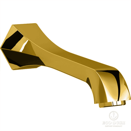 CISAL Cherie Излив настенный 200 мм для ванны, цвет: золото