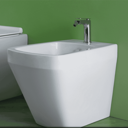 Simas Baden Baden Биде приставное 56х36 см, с 1 отв под смеситель, цвет: белый