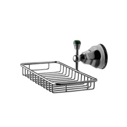 Nicolazzi Teide Chic Полочка-решетка, украшенная камнем, подвесной,  цвет: хром