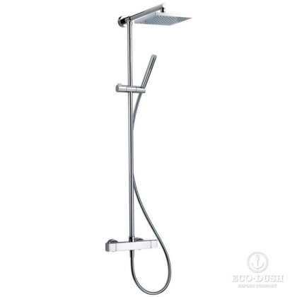 CISAL Roadster Настенная душевая система:термостатический смеситель для душа,верхний душ,ручной душ с держателем и шлангом, цвет: хром