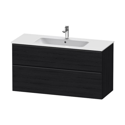 Duravit D-Neo Тумбочка подвесная 121х46.2x62.5см., раковина, 1 ящик цвет: Black Oak