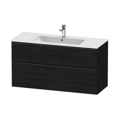 Duravit D-Neo Тумбочка подвесная 121х46.2x62.5см., раковина, 1 ящик цвет: Black Oak