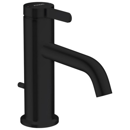 Axor One Смеситель для раковины, 1 отв., излив h70мм, цвет: черный матовый