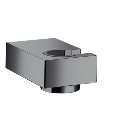 Hansgrohe Держатель ручного душа, настенный, цвет: шлифованный черный хром