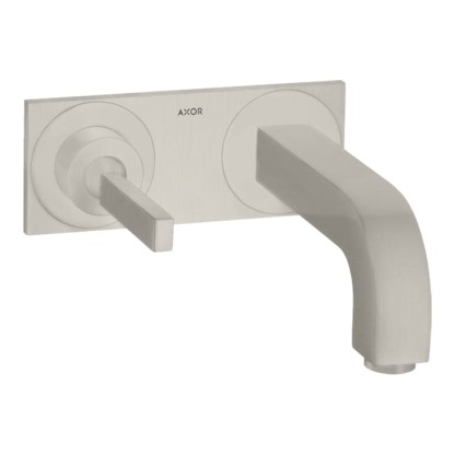 Axor Citterio Смеситель для раковины 220, встраиваемый, излив: 22см., цвет: сталь
