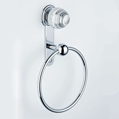 THG Marquise porcelaine blanche Полотенцедержатель - кольцо 18см., подвесной, цвет: хром/платина/белый фарфор