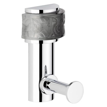 THG Paradise Крючок подвесной, длинный, цвет: хром/хрусталь