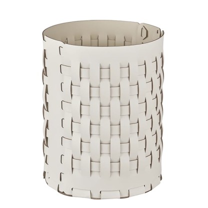 ADJ Корзина Bottega, D20xH25 см., цвет: белый/панна котта